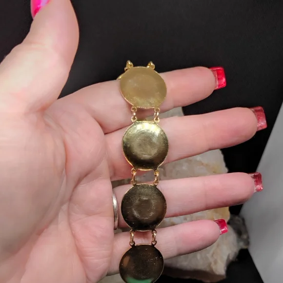 Vintage Toledo Damascene Link Bracelet - Picture 6 of 8